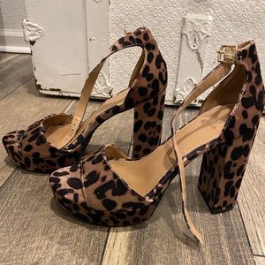 Target Mossimo Leopard Heels